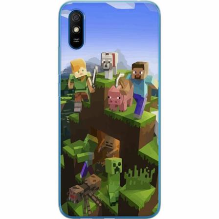 Xiaomi Redmi 9at Genomskinligt Skal Minecraft