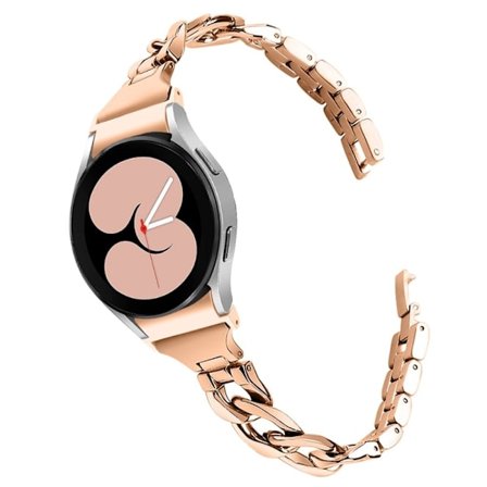 Klockarmband i rostfritt stål med splicing-stil för Samsung Galaxy Watch 4 - Roséguld