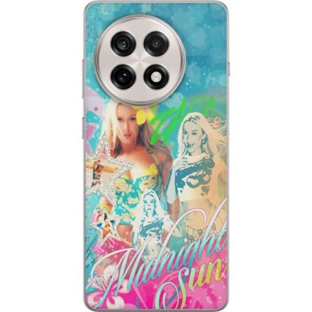 Kompatibel Mobilcover til OnePlus 13R Eventyrverden med Steve, Creeper og dyr i farverig blokgrafik