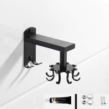 1 stk. Kjøkken roterende krok med 8 kroker Kjøkken teleskopisk vegg