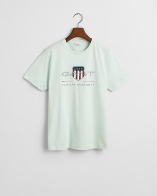 GANT - Teens archive shield t-skjorte faded mint