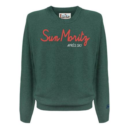 MC2 Saint Barth Round-neck Strik Grøn, Herre Strik