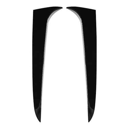Blank Svart Bakre Fönster Sidospoiler Canard Vinge Ersättning kompatibel med X3 F25 2011-2017 (2st)