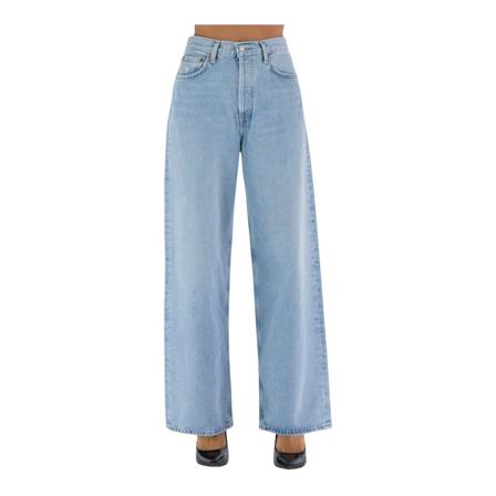 Agolde, Wide Jeans Blauw, Dames, Maat:W25