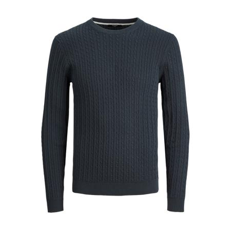 Jack & Jones Round-neck Strik Grøn, Herre Strik
