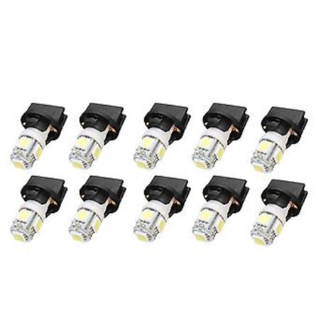 10x T10 Hvide 5050 194 LED Pærer Instrument Måler Instrumentbræt Lys med Stik