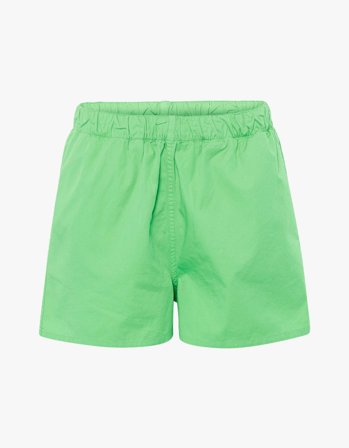 Women Organic Twill Shorts - Spring Green - L