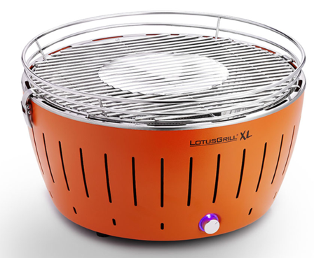 LotusGrill XL Røykfri kullgrill Orange Ø40,5cm G435