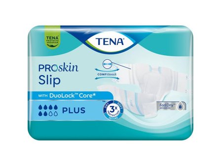 Tena Inkoskydd Slip Plus L 30/fp - Lyreco - Sjukvård och omsorg > Diagnos och behandling > Inkontinensskydd