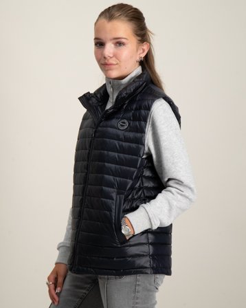 GANT SHINY LIGHT PADDED DOWN VEST Sort Veste Pige - Kids Brand Store
