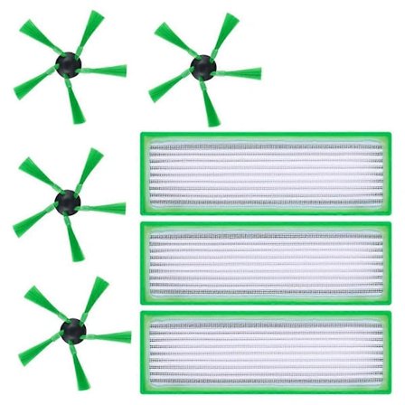 【PP】For Kobold VR200 VR300 Robotstøvsuger Sidebørste Hepa Filter Erstatningsdeler Tilbehør