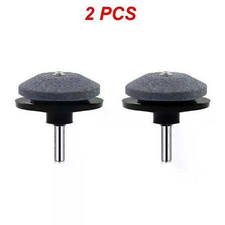 1/2 STK. Gressklipper Slipestein for Elektrisk Drill Knivsliper Slipestein Hage Slipeverktøy Deler