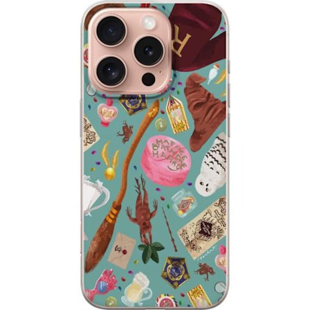 Yhteensopiva Puhelinkuori Apple Apple iPhone 16 Pro Maaginen kuvaus velhon sauva, hatun ja mielikuvituksellisten esineiden kanssa leikkisässä satuma