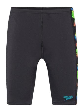 Boys Digital Panel Jammer Badeshorts Svart Speedo*Betinget Tilbud