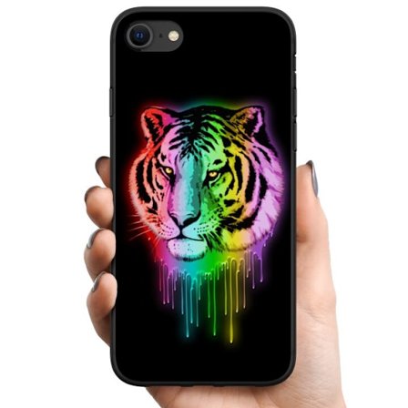 Kompatibelt Mobildeksel til Apple Apple iPhone SE (2020) Neon Tiger