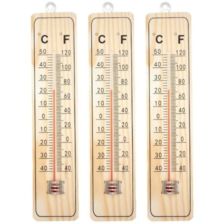 4x Termometer Indendørs Termometer Udendørs Termometer Have Analog Indendørs Udendørs Træ
