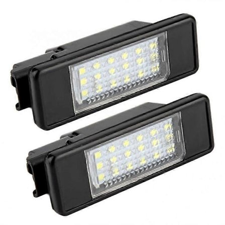 2 stk. 18 LED Skiltlys for Citroen C2 C3 C4 C5 C6 DS3 for PEUGEOT 106 207 307 308 406 407 508 1007 3008