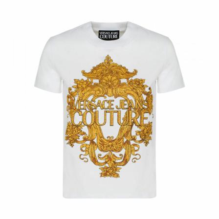 Versace Jeans Couture, T-Shirt Wit, Dames, Maat:L