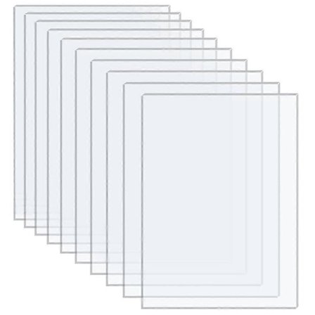 10 stk. klare DIY akrylplader billedramme akrylpanel håndværksprojekter akrylplade