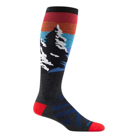 Darn Tough Men's Solstice Over-The-Calf Lightweight Ski & Snowboard Sock Men ski socks Blue L