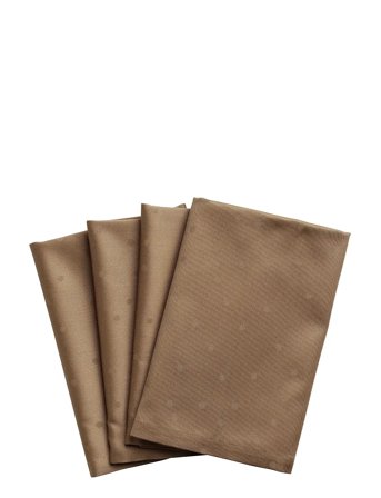 compliments Confetti Damask Napkin 45X45 Cm - 4 Pack - Brown - 45X45CM
