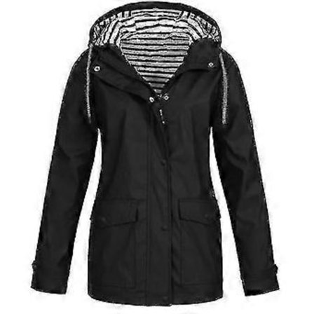 Vandtæt Regnfrakke Dame Udendørs Vind Regnskovsjakke Frakke