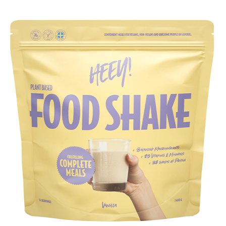 Heey! Vegan Food Shake Ateriankorvike Vanilja 1400 g