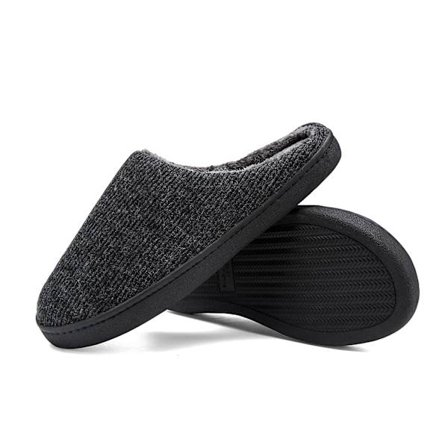 Herres hjemmesko, damers indendørs dovne bomuldsslippers, varme afslappede bomuldsslippers