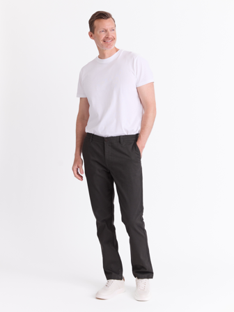 MATCH - Christer struktur chinos - Redford - Str. 3832 - Herre - Bukser & Jeans - Grå - 97% bomull, 3% elastan