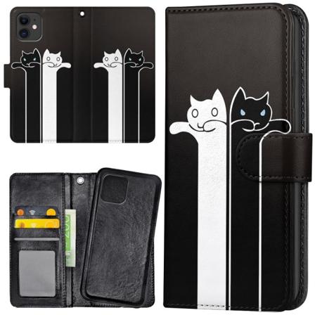 iPhone 12/12 Pro - Lommebok Deksel Avlange Katter