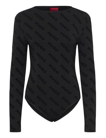 Vlocky_Bodysuit Tops T-shirts & Tops Bodies Black HUGO