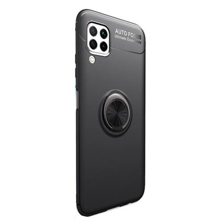 Praktisk deksel med ringholder - Samsung Galaxy A42 Svart