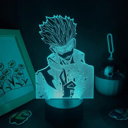 3d Illuusio Led Yövalo Jujutsu Kaisen Anime Hahmo Gojo Satoru Värikäs Makuuhuoneen Pöytäkoriste Manga Syntymäpäivälahja Pxjd
