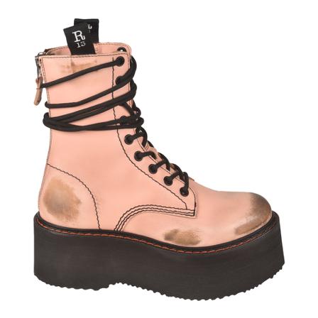 R13, Lace-up Boots Roze, Dames, Maat:37 EU