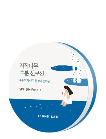 Round Lab Birch Juice Moisturizing Sun Cushion Spf 50+ Pa++++ - Nude - 15 G