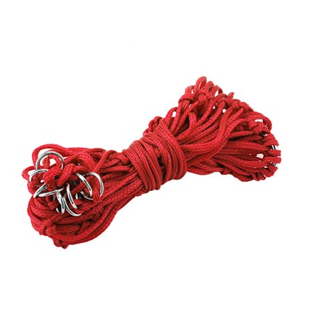 Hestefodring Bg Nylon Slow Feeder Hestehønet Fodringspose med Hængere Rød M