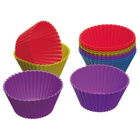 Colourworks Silicone Cupcake Cases - Pack of 12pcs
