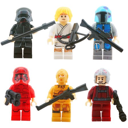 Star Wars Star Wars Minifigurer Actionklossar Barndockor Leksaker