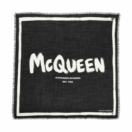Alexander Mcqueen - Sjalar - Svart - Dam - Storlek: One Size, Dam, Storlek: ONE SIZE