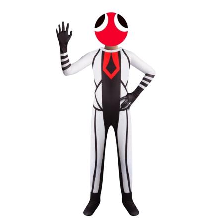 2023 Scene-Kostyme for Barn, Rainbow Friends Halloween Cosplay Kostyme white 160cm