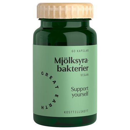 Great Earth Mjölksyrabakterier 60 kapslar