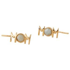 Design Letters Aquamarine Great Mom Earstuds One Size - Jewellery and watches - One size - Gold