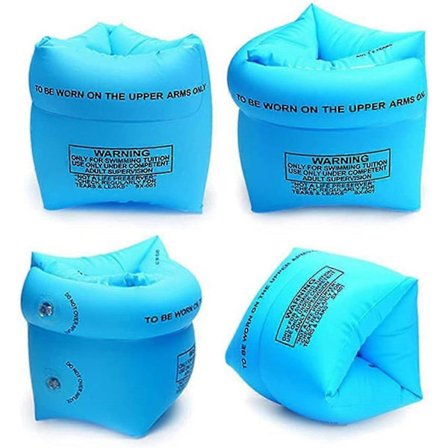 4-PACK Uppblåsbara Armpuffar för Simning, Flytande Rullärmar Simarm Flyter Pool Armband Flytande Simring Rulla Upp Armband