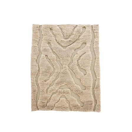 Trondheim tæppe, 170×240 - Beige/Hvid - 170x240.0x3.8 - Tæpper