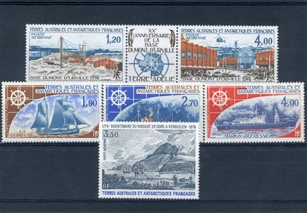 TAAF - Fransk antarktis Terr. - Luftpost - Årgang 1976 - Postfrisk