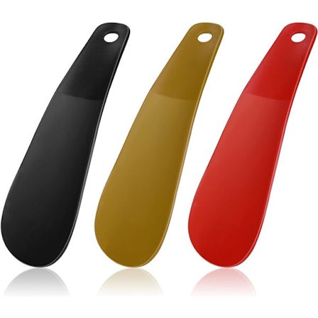 3 stk. reiseskoerner, 16 cm små skohorn i plast, komfortable grep, korte skohorn, late skohjelper for menn, kvinner, barn og eldre