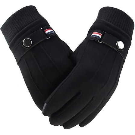Vinter Termiske Hansker Menn Kvinner Anti Skli Skinn Fleece Berøringsskjerm Hansker