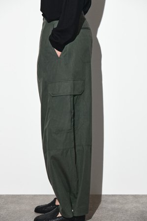 COS Women's Pantaloni In Stile Utility Con Taglio Barrel Leg in Verde