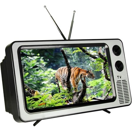 2025 Senaste Modell Retro TV 3D HD Skärmförstorare för Mobiltelefon Förstoringsprojektor Skärmförstorare för Videor Vikbart Telefonstativ med