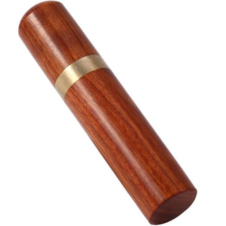 Naturlig tannpirkerholder i tre, bærbar håndlaget etui for tannpirkere, nåler, piller og bomull - Kompakt og vanntett oppbevaringsboks